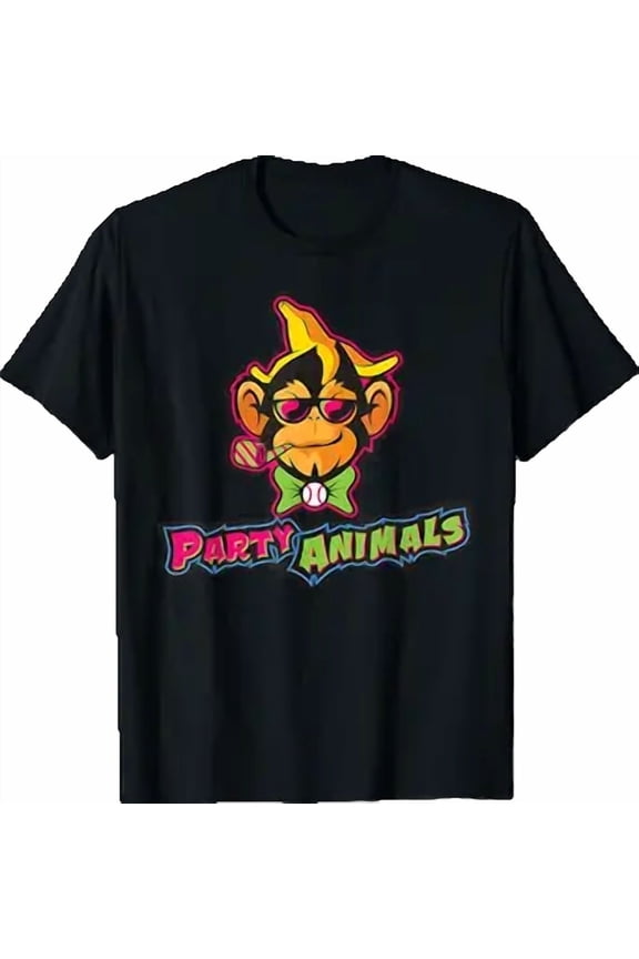 Vesco Party Animals Baseball Monkey T-Shirt