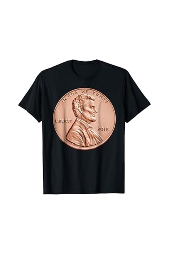 Vesco Penny Lincoln 1 Cent USA Coin T-Shirt