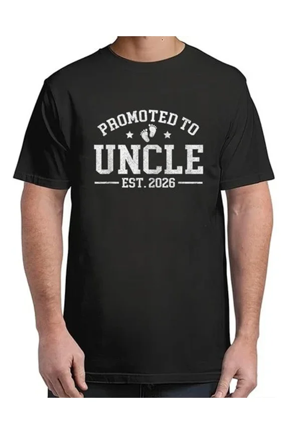 Promoted To Uncle Est. 2026 Baby Announcement For Uncle For Adult T-Shirt