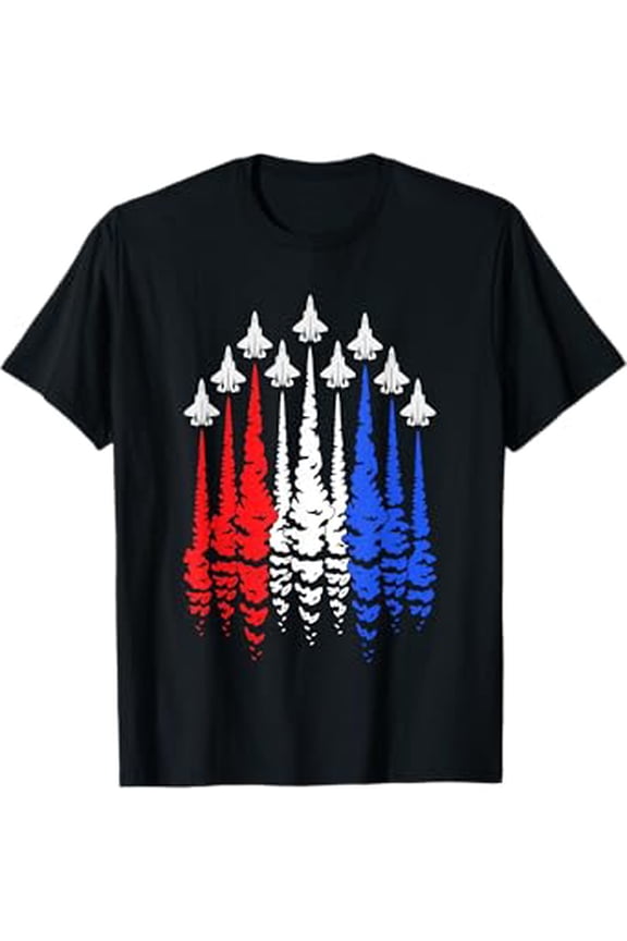 Vesco USA Flag Fighter Jets T-Shirt