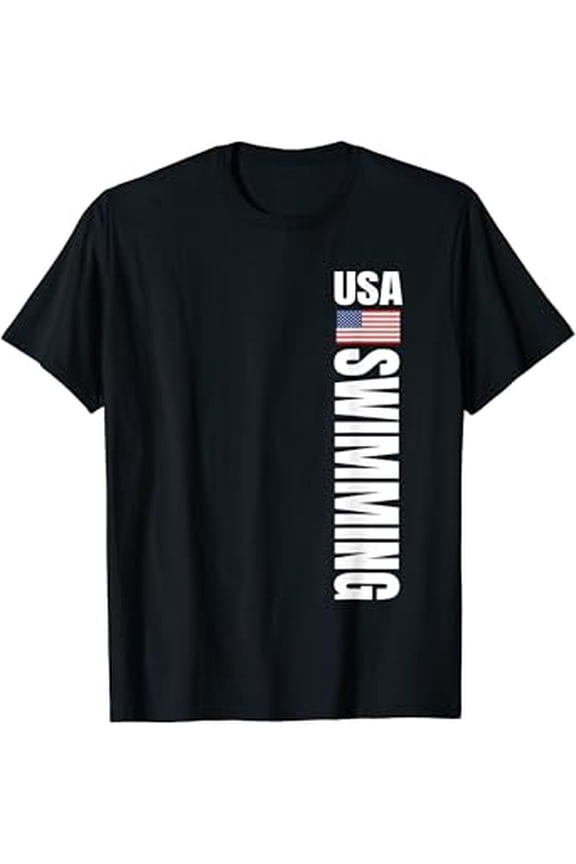 Vesco USA Swimming American Flag Swim Sport Team T-Shirt