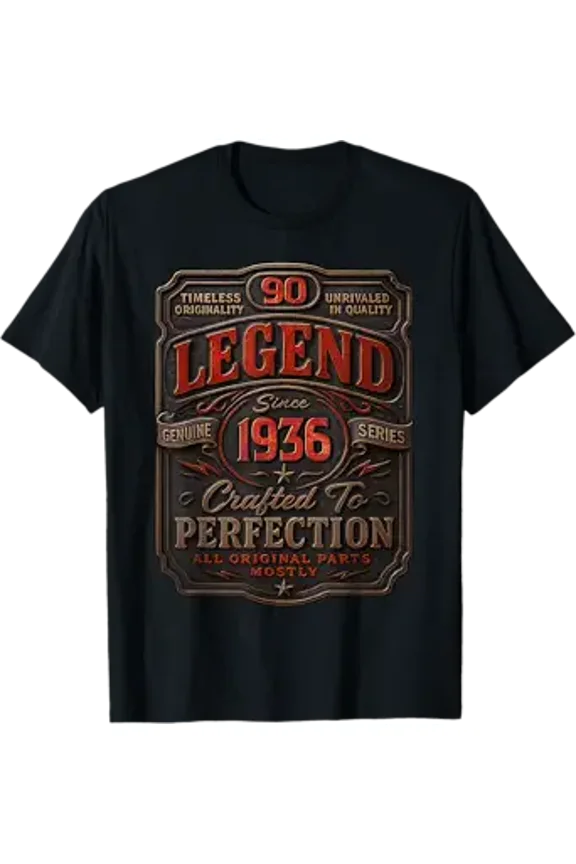 Vesco Vintage 1936 Edition Shirt 90 Year Old 90th Birthday T-Shirt