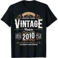 thumbnail image 1 of Vesco Vintage 2010 Label 16th Birthday Gift Boy Girl 16 Year Old T-Shirt, 1 of 2