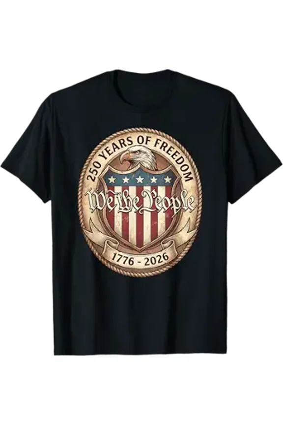 Vesco We The People Eagle Flag 250 Years 1776 2026 T-Shirt