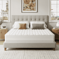 Vesgantti Full Size Medium Firm Hybrid Mattress 10 inch in a Box mattress with Gel Memory Foam and Pocket Spring