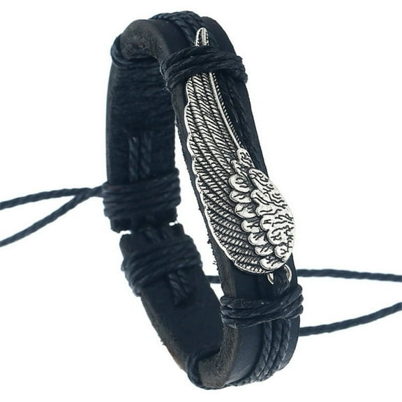 Veshon Leather Bracelets For Men, Teens and Boys, Perfect for Spiritual, Inspirational, Anxiety, and Sobriety Gifts