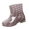 thumbnail image 1 of Veskora Waterproof Mid Rain Boot Short Rain Boots For Women Rubber Boots Rain Shoes Slip On Garden Boots Short Rain Boots Gray 41, 1 of 6