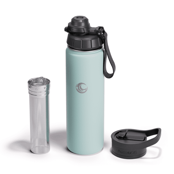Vesmoon Vessence Infuser Bottle 24 Oz - Insulated Water Bottle for Loose Leaf Tea | Tea Infuser Water Bottle with Straw Lid & Chug Lid | Leak Proof Water Bottle