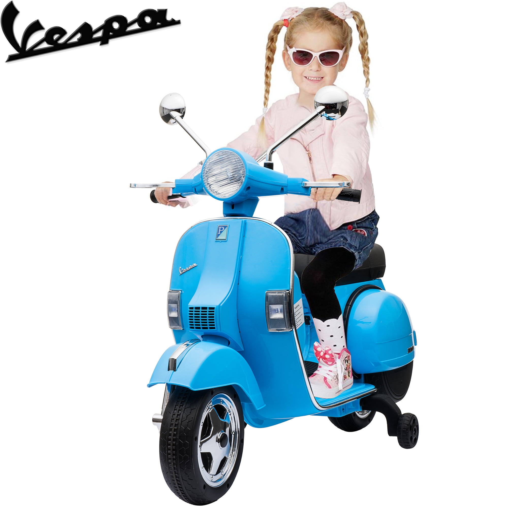 Scooter Vespa Sprint 12V électrique enfant Blanc - Kidsrides