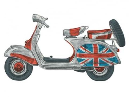 Vespa Canvas Art - Barry Goodman (18 x 24)