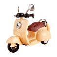 thumbnail image 1 of Vespa Miniature Toy Scooter, Yellow Color With Detailed Design Including Round Mirror And Brown Seat, For Kids Play, Dollhouse Decoration, Collectible Display, 1 of 5