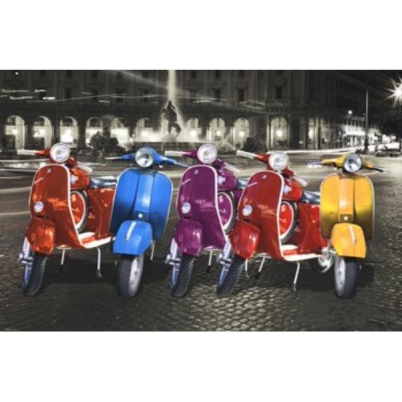 Vespas Rome Poster Poster Print Poster - 22 x 34 inches