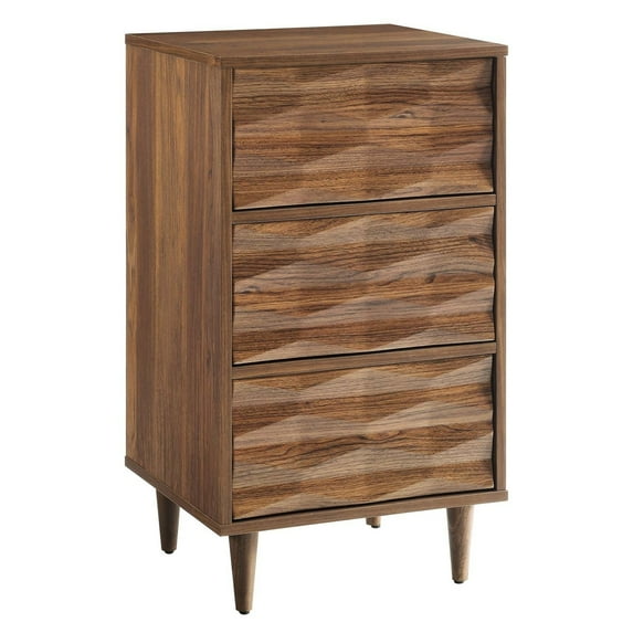 Modway Vespera 3-Drawer Chest in Walnut