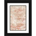 thumbnail image 1 of Vess, June Erica 10x14 Black Ornate Wood Framed with Double Matting Museum Art Print Titled - Garnet Weft I, 1 of 4