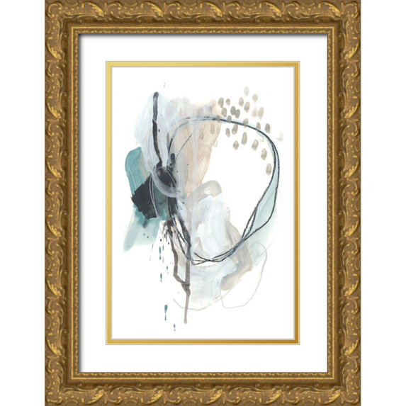 Vess, June Erica 11x14 Gold Ornate Wood Framed with Double Matting Museum Art Print Titled - Force Reaction I