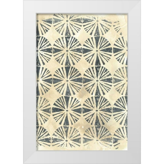 Vess, June Erica 11x14 White Modern Wood Framed Museum Art Print Titled - Ancient Textile I