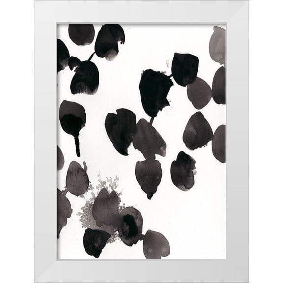 Vess, June Erica 11x14 White Modern Wood Framed Museum Art Print Titled - Custom Monochrome Gestures II