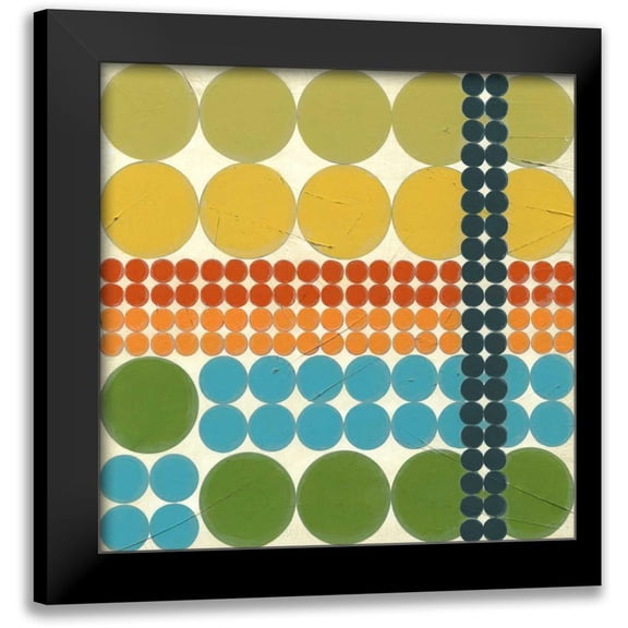 Vess, June Erica 12x12 Black Modern Framed Museum Art Print Titled - Arcade II