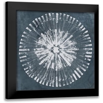 Vess, June Erica 12x12 Black Modern Framed Museum Art Print Titled - Batik Bullseye I