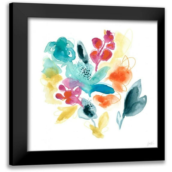 Vess, June Erica 12x12 Black Modern Framed Museum Art Print Titled - Bloom Spectrum II