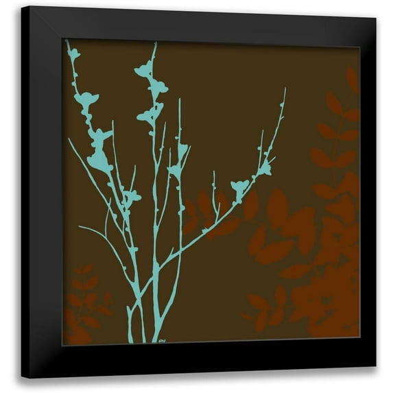 Vess, June Erica 12x12 Black Modern Framed Museum Art Print Titled - Blue Bough II