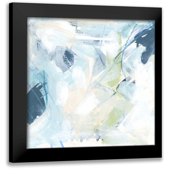 Vess, June Erica 12x12 Black Modern Framed Museum Art Print Titled - Blue Network III