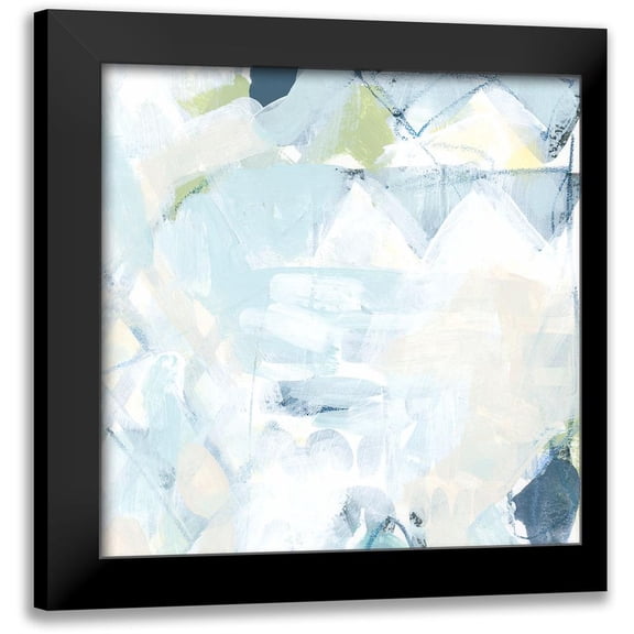 Vess, June Erica 12x12 Black Modern Framed Museum Art Print Titled - Blue Network II