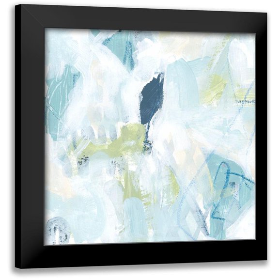Vess, June Erica 12x12 Black Modern Framed Museum Art Print Titled - Blue Network V