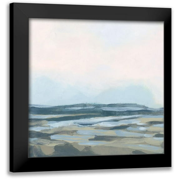 Vess, June Erica 12x12 Black Modern Framed Museum Art Print Titled - Blue Shoals II