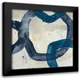 thumbnail image 1 of Vess, June Erica 12x12 Black Modern Framed Museum Art Print Titled - Blue System VI, 1 of 5