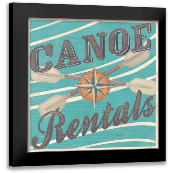 Vess, June Erica 12x12 Black Modern Framed Museum Art Print Titled - Cabin Life IX