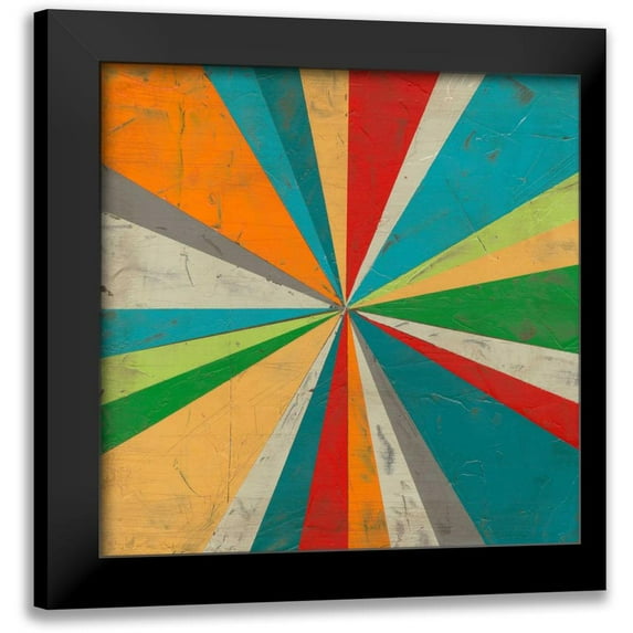 Vess, June Erica 12x12 Black Modern Framed Museum Art Print Titled - Carnival Lights I