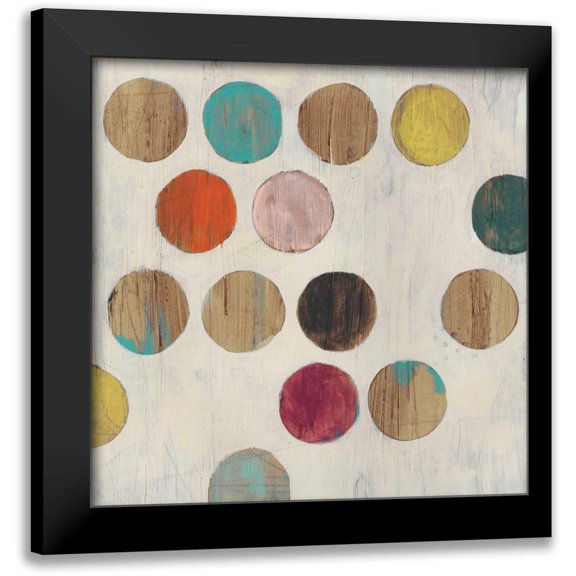 Vess, June Erica 12x12 Black Modern Framed Museum Art Print Titled - Dot Matrix II