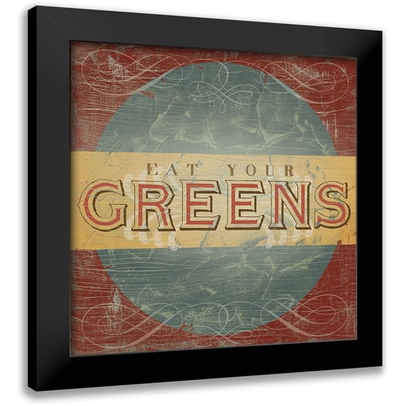 Vess, June Erica 12x12 Black Modern Framed Museum Art Print Titled - Farm Stand Collection C