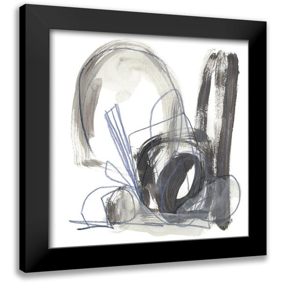 Vess, June Erica 12x12 Black Modern Framed Museum Art Print Titled - Insho VII