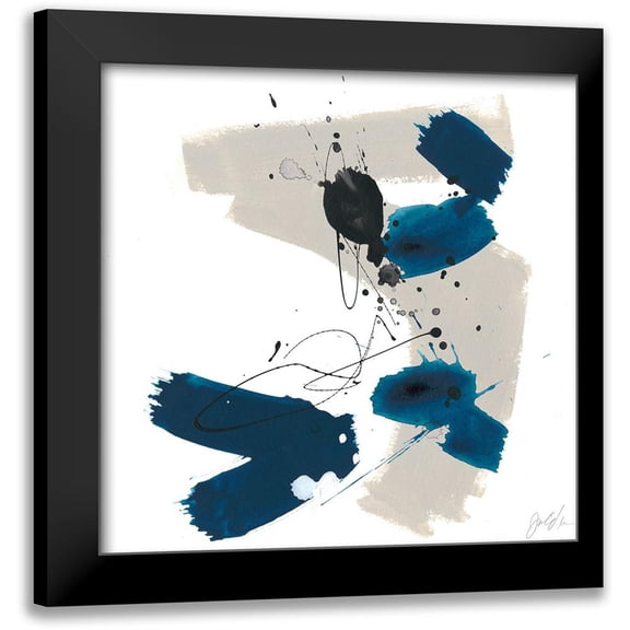 Vess, June Erica 12x12 Black Modern Framed Museum Art Print Titled - Kanji I