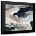 thumbnail image 1 of Vess, June Erica 12x12 Black Modern Framed Museum Art Print Titled - Monochrome Currents II, 1 of 5