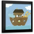 thumbnail image 1 of Vess, June Erica 12x12 Black Modern Framed Museum Art Print Titled - Noahs Ark I, 1 of 5