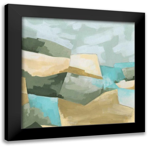 Vess, June Erica 12x12 Black Modern Framed Museum Art Print Titled - Optical Fields I