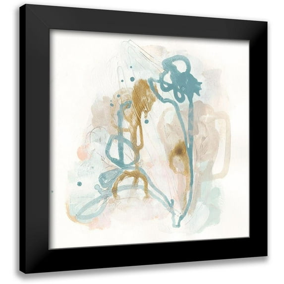 Vess, June Erica 12x12 Black Modern Framed Museum Art Print Titled - Patina Gesture I
