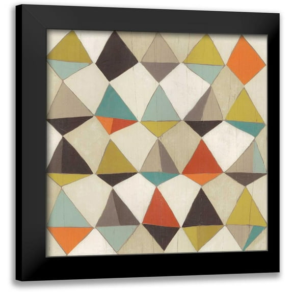 Vess, June Erica 12x12 Black Modern Framed Museum Art Print Titled - Pattern Undulation II