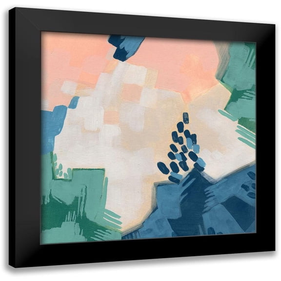 Vess, June Erica 12x12 Black Modern Framed Museum Art Print Titled - Pixel Data II
