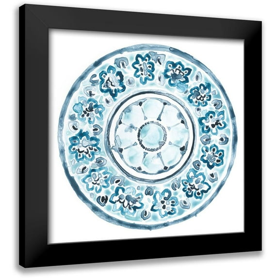 Vess, June Erica 12x12 Black Modern Framed Museum Art Print Titled - Porcelain Design I