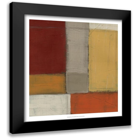 Vess, June Erica 12x12 Black Modern Framed Museum Art Print Titled - Red Sector I