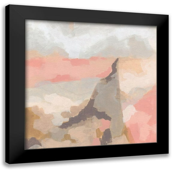 Vess, June Erica 12x12 Black Modern Framed Museum Art Print Titled - Rose Valley I