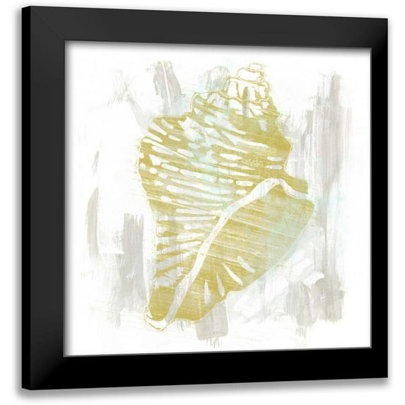 Vess, June Erica 12x12 Black Modern Framed Museum Art Print Titled - Seaside Blockprints III