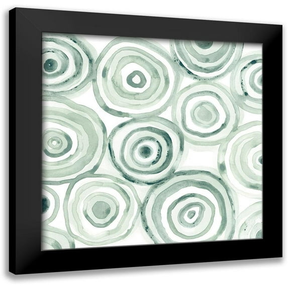 Vess, June Erica 12x12 Black Modern Framed Museum Art Print Titled - Subtle Signals IX