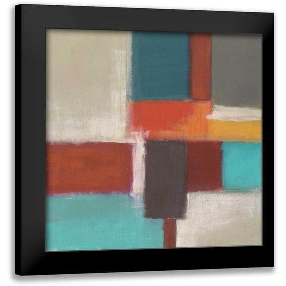 Vess, June Erica 12x12 Black Modern Framed Museum Art Print Titled - Uptown Lights IV