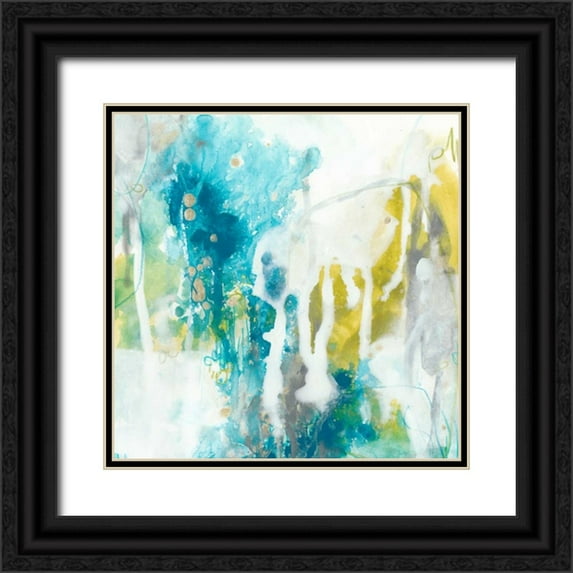 Vess, June Erica 12x12 Black Ornate Wood Framed with Double Matting Museum Art Print Titled - Aquatic Atmosphere I