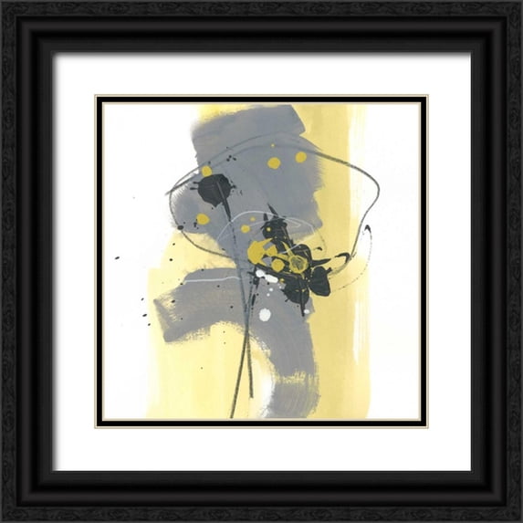Vess, June Erica 12x12 Black Ornate Wood Framed with Double Matting Museum Art Print Titled - Catch Phrase II